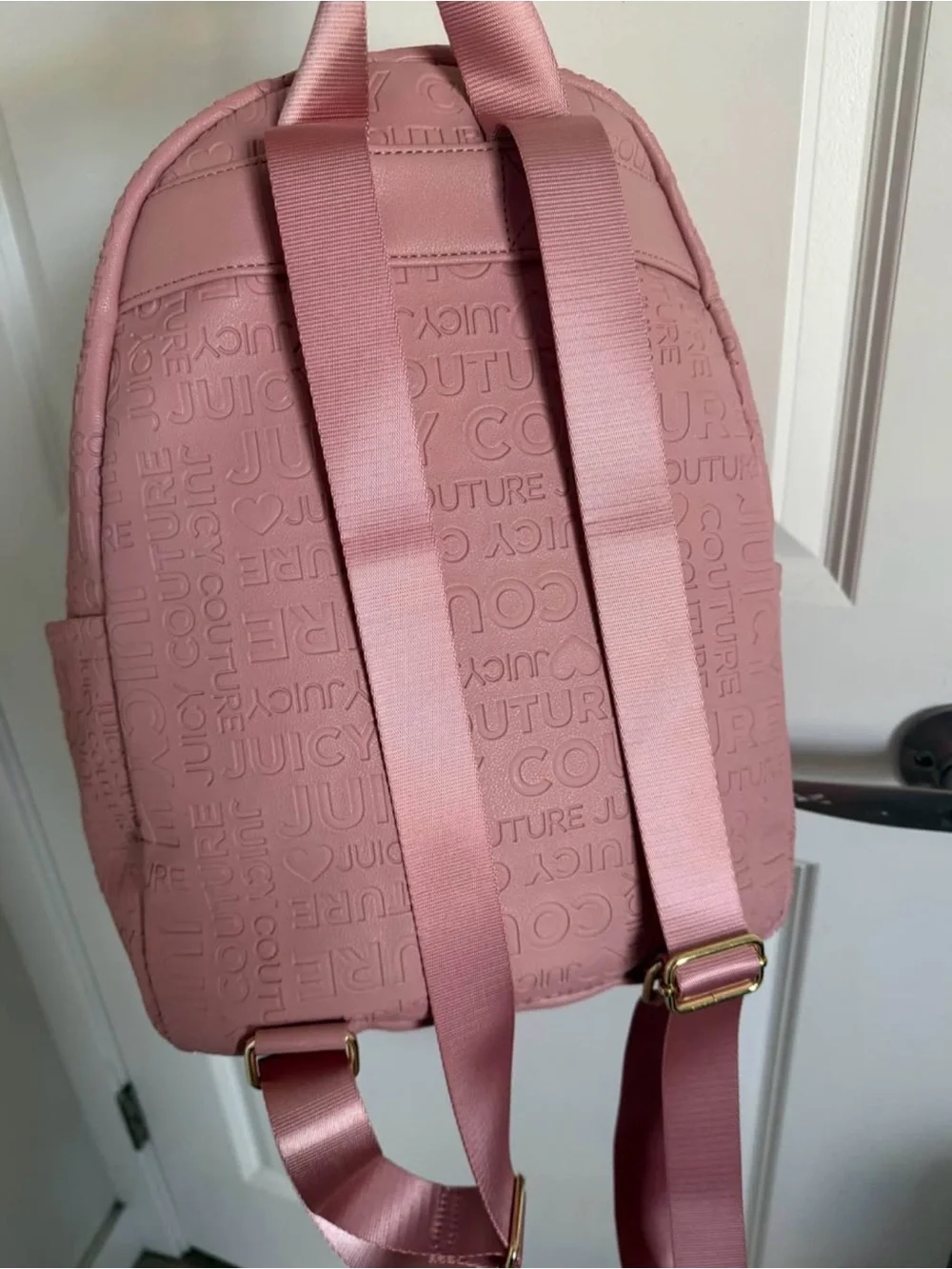 Juicy Couture Dusty Pink Embossed Mini Backpack
